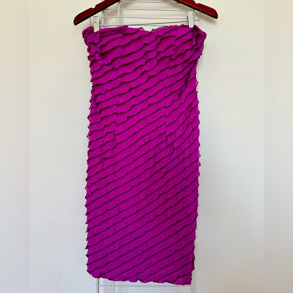 Charlotte Russe size L magenta dress